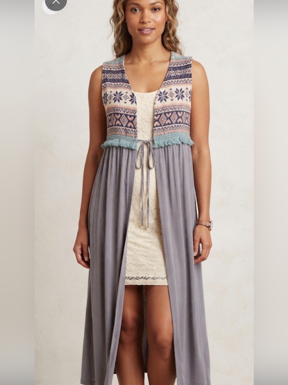 🌿 Mod Coctire Sleeveless Boho Vest Dress - Size M 🌿